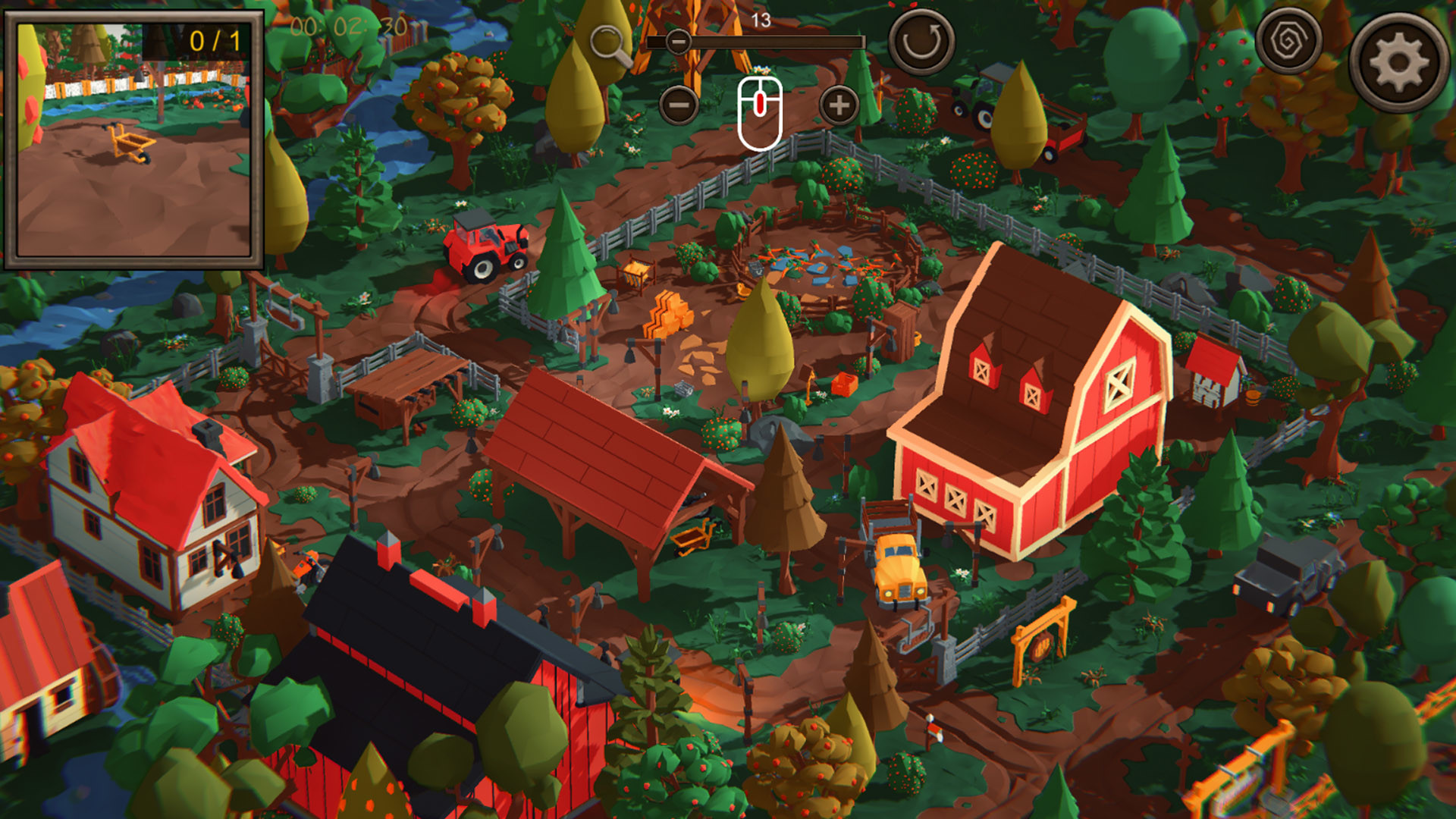 Hidden Farm Top-Down 3D 3