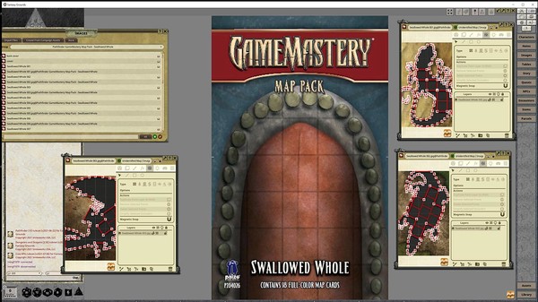 Fantasy Grounds - Pathfinder RPG - GameMastery Map Pack Swallowed Whole