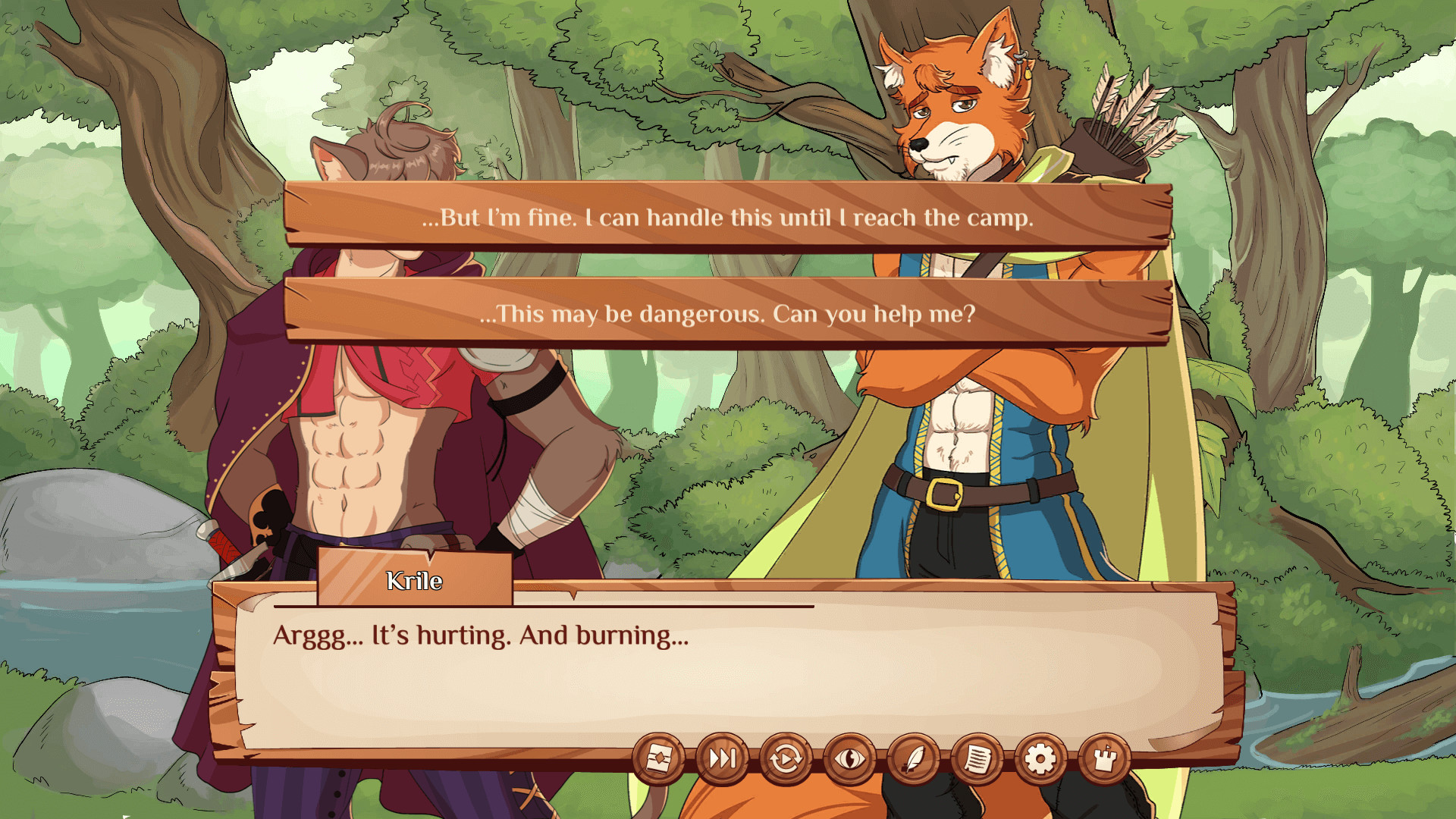 Скидка на Burrow of the Fallen Bear. A Gay Furry Visual Novel