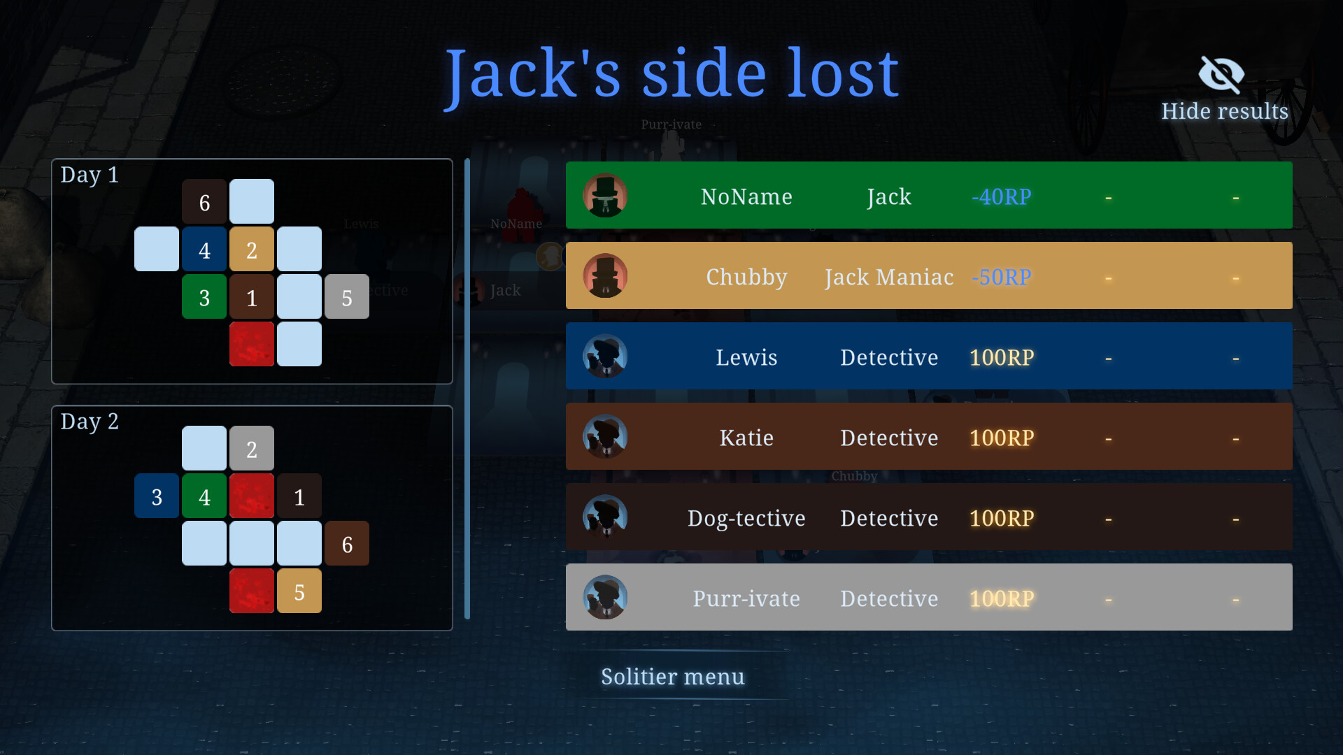 Jack & Detectives - A Silent Social Detection Game - #5