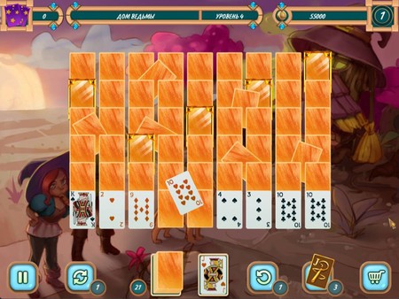 Скриншот из Sweet Solitaire. School Witch 2