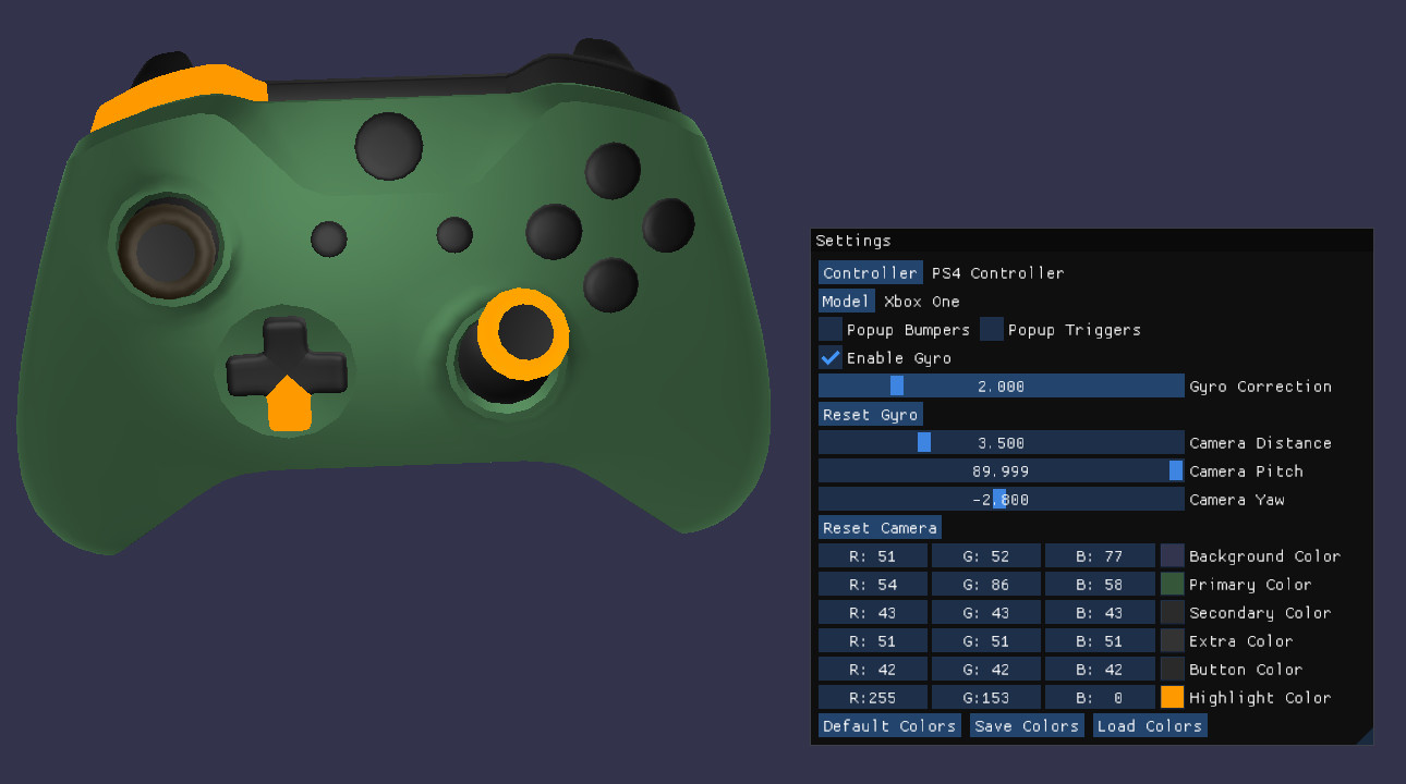 3d controller overlay screenshot 3
