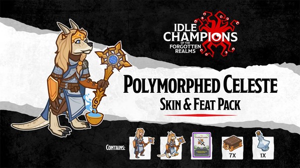 Idle Champions - Polymorphed Celeste Skin & Feat Pack