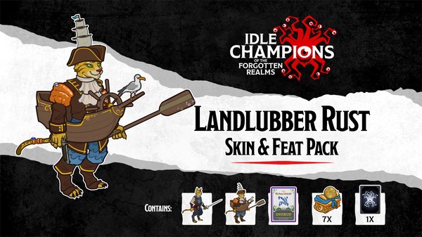 Idle Champions - Landlubber Rust Skin & Feat Pack