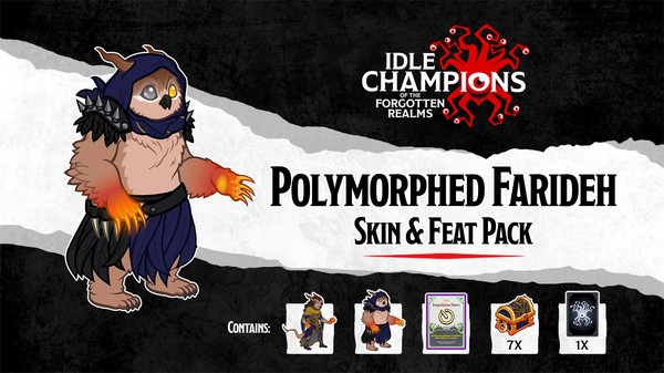 Idle Champions - Polymorphed Farideh Skin & Feat Pack