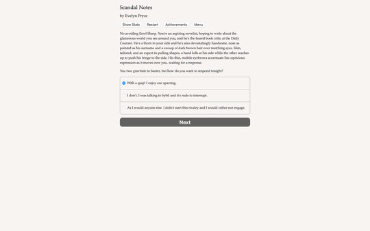 Скриншот из Scandal Notes