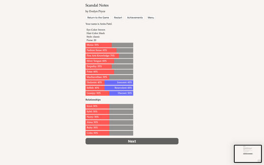 Скриншот из Scandal Notes