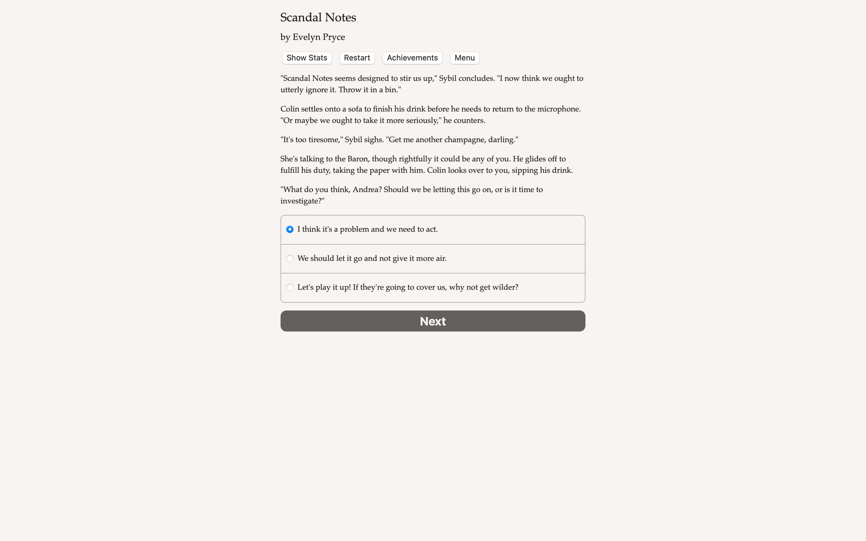 Scandal Notes Demo #5