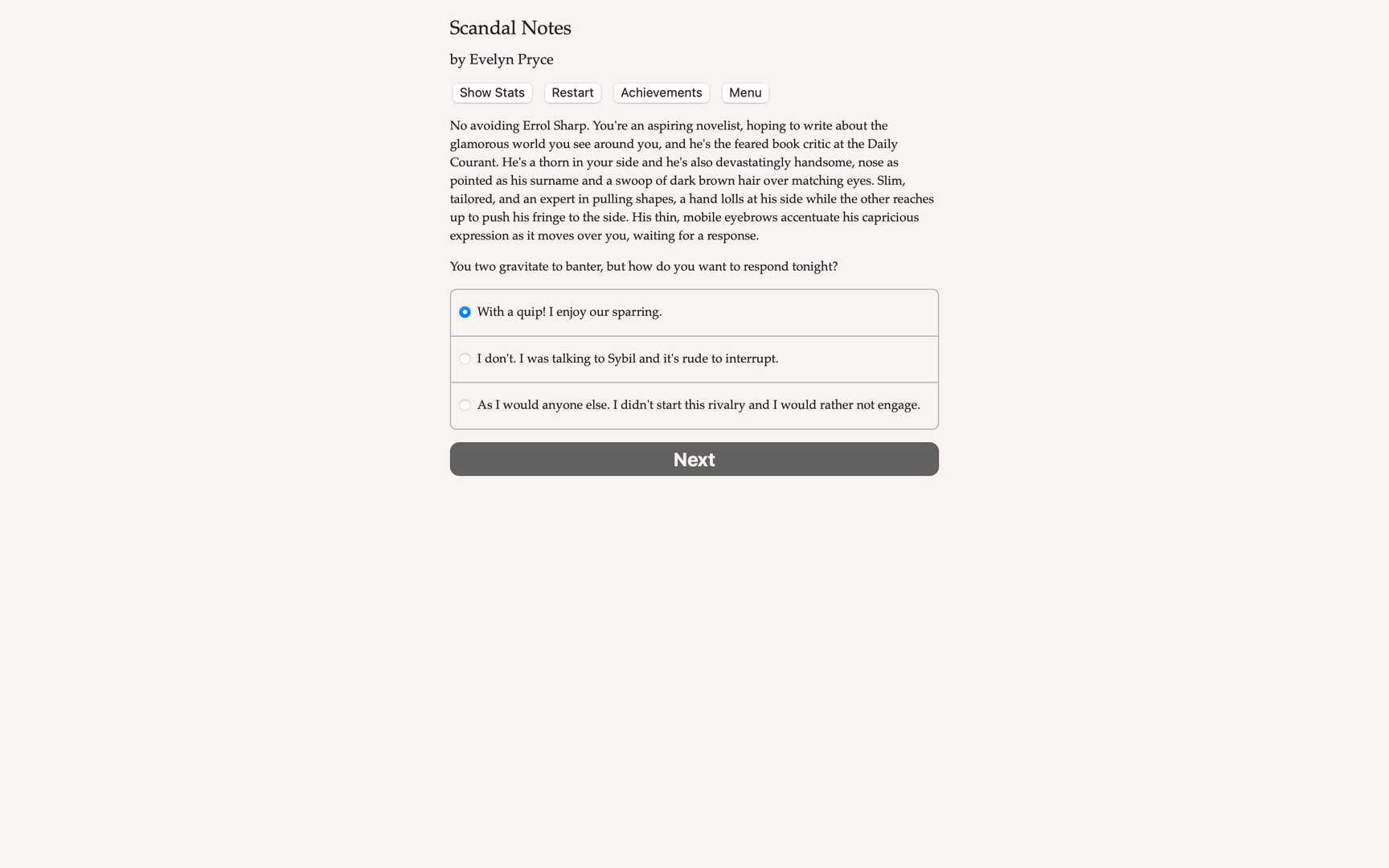 Scandal Notes Demo #6