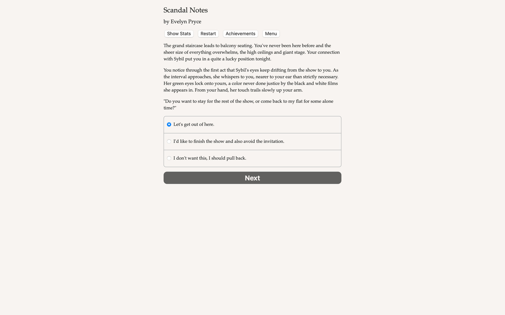 Scandal Notes Demo #2