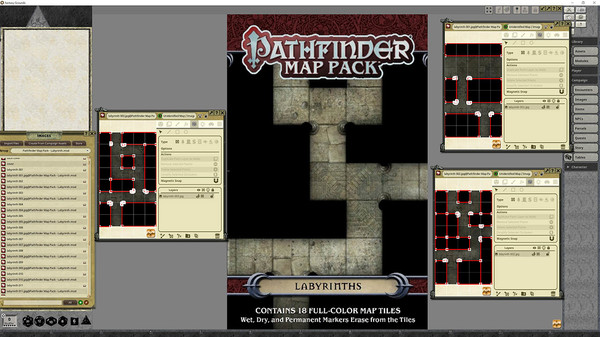 Fantasy Grounds - Pathfinder RPG - Map Pack: Labyrinth