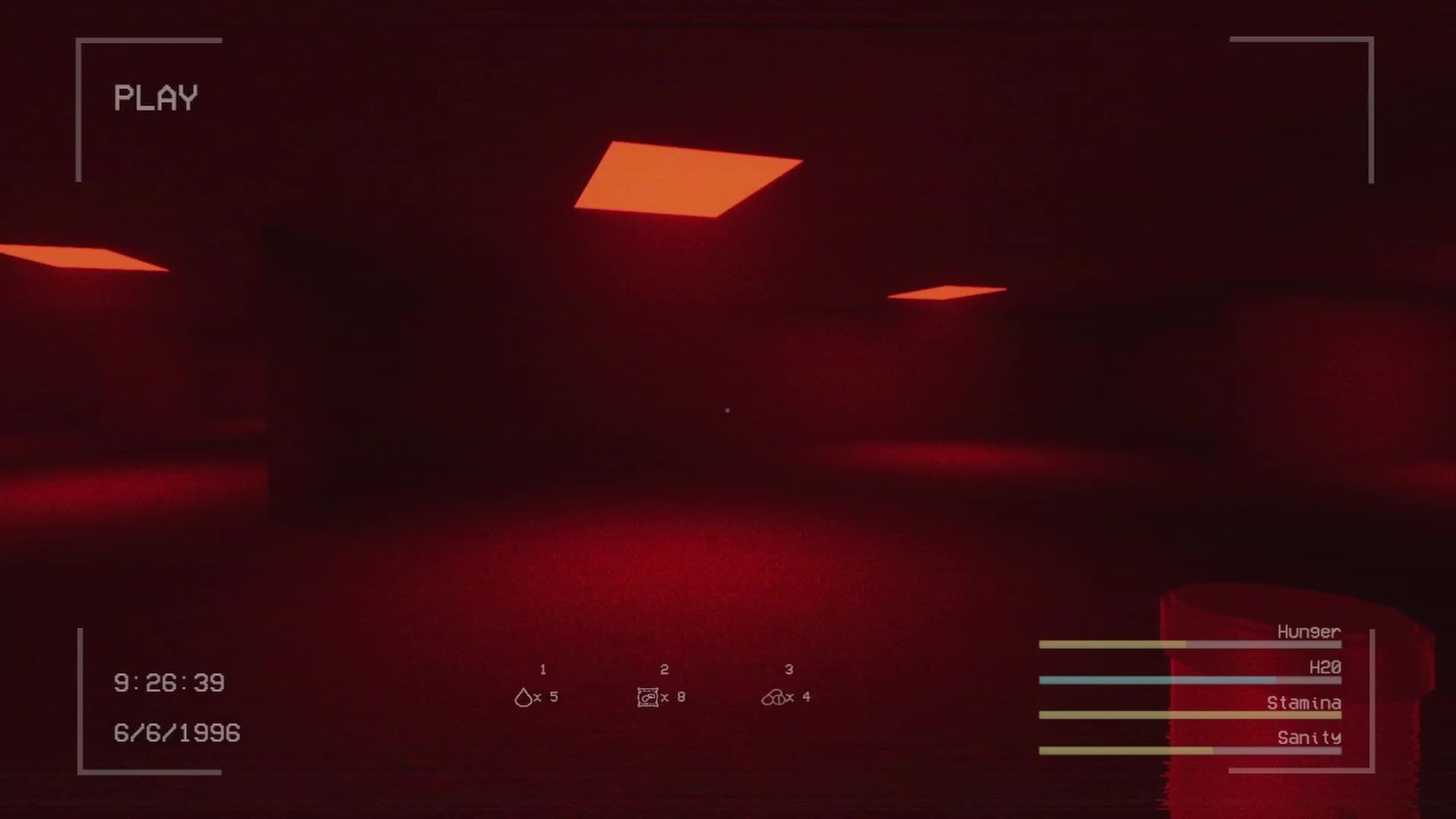 Screenshot of a level in a video game called the backroom