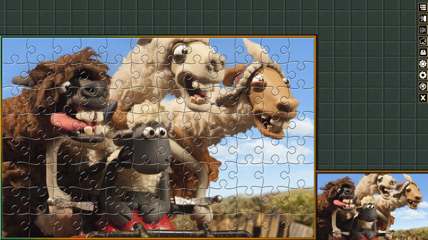 Pixel Puzzles Aardman Jigsaws: The Farmers Llamas for steam