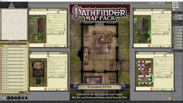 Fantasy Grounds - Pathfinder RPG - Map Pack: Village Sites for steam