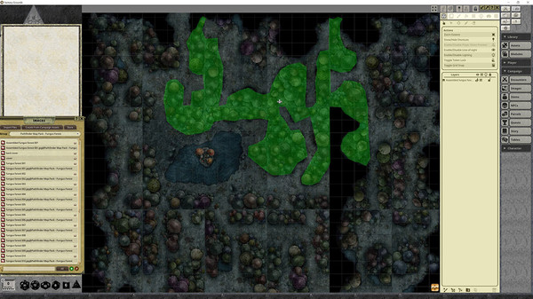 Fantasy Grounds - Pathfinder RPG - Map Pack - Fungus Forest