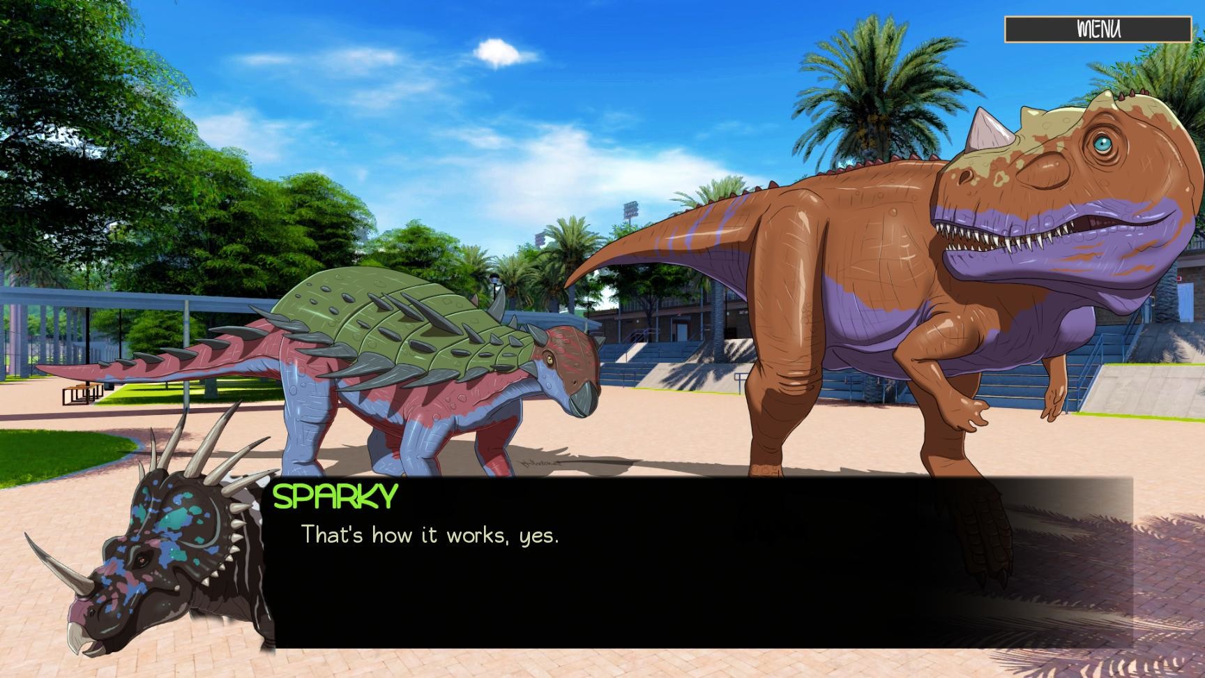 An accurate dinosaur mobile game?