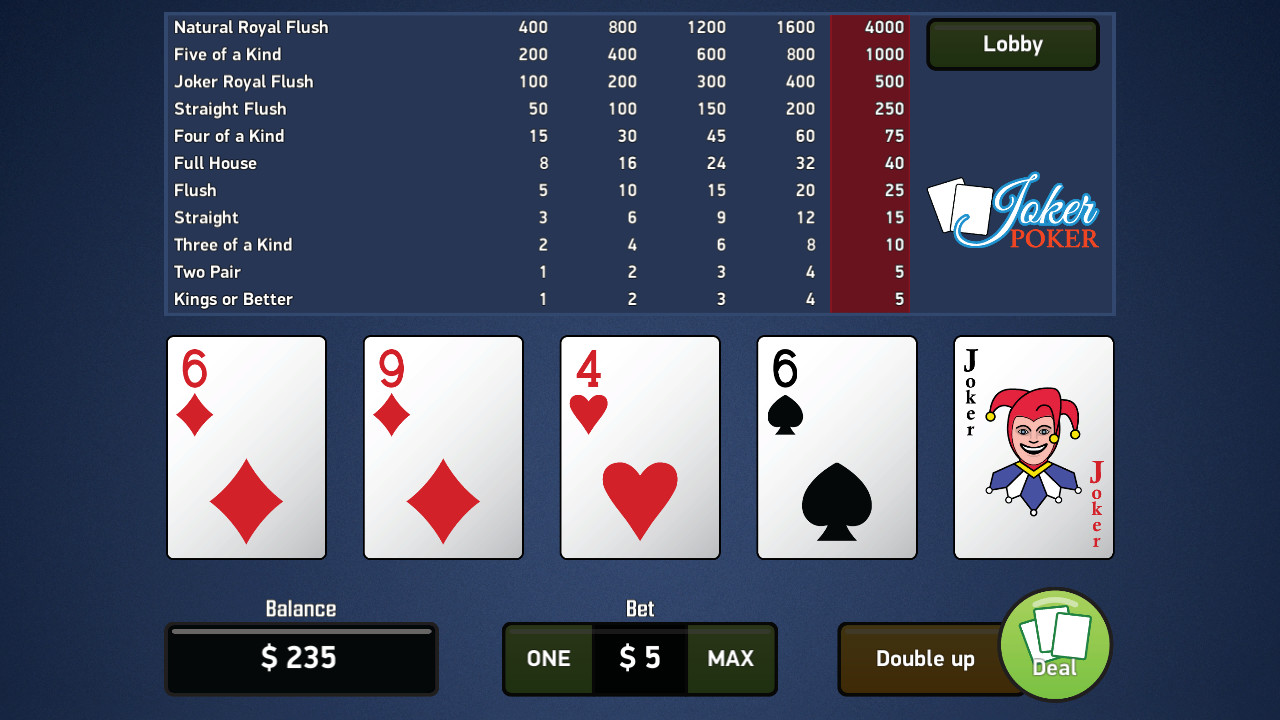 Joker Poker - Video Poker - Win/Mac/Linux - (Steam)