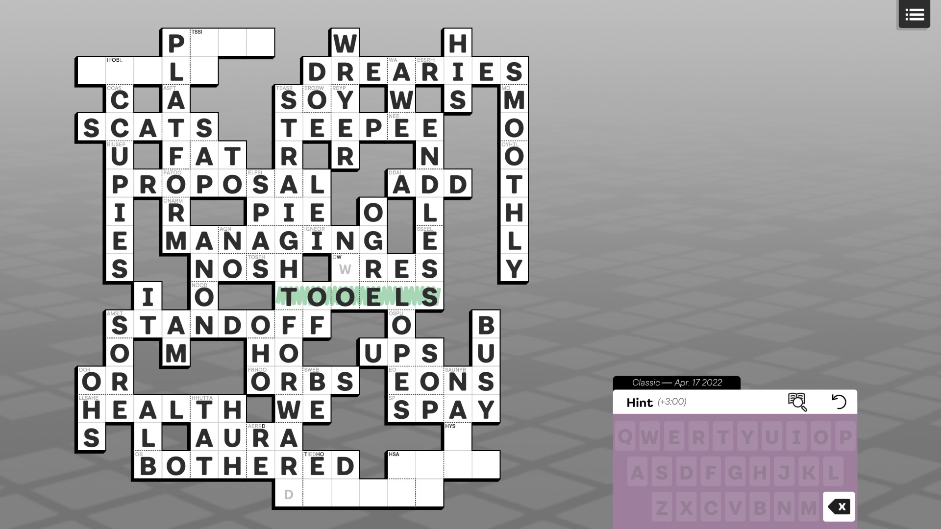 Knotwords offers crossword puzzles… without clues – Six Colors