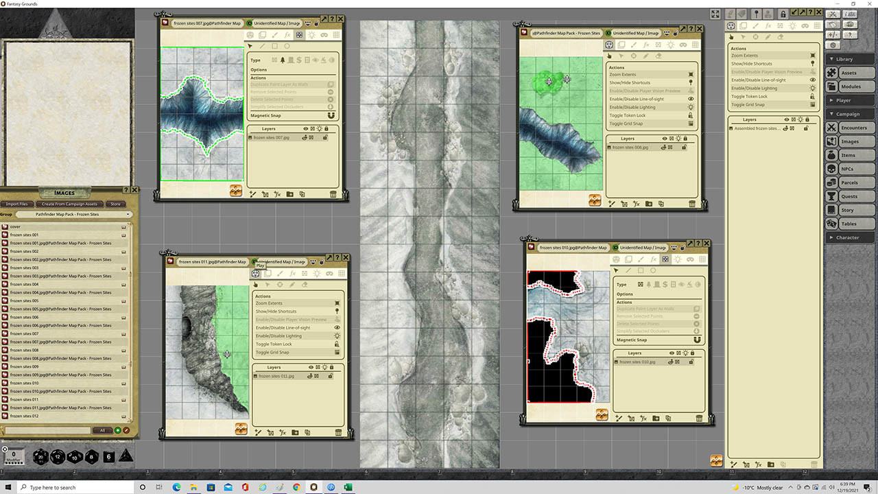 Tela principal-Construção do mapa do RPG.