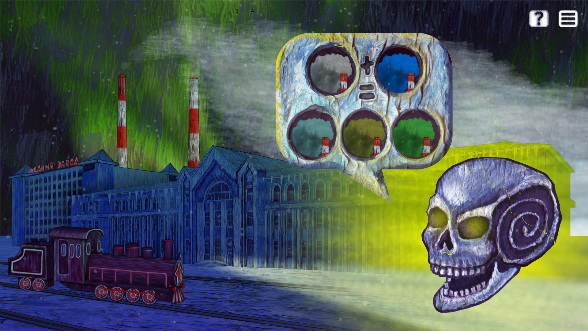 Norgame. Polar night city. Demo #10