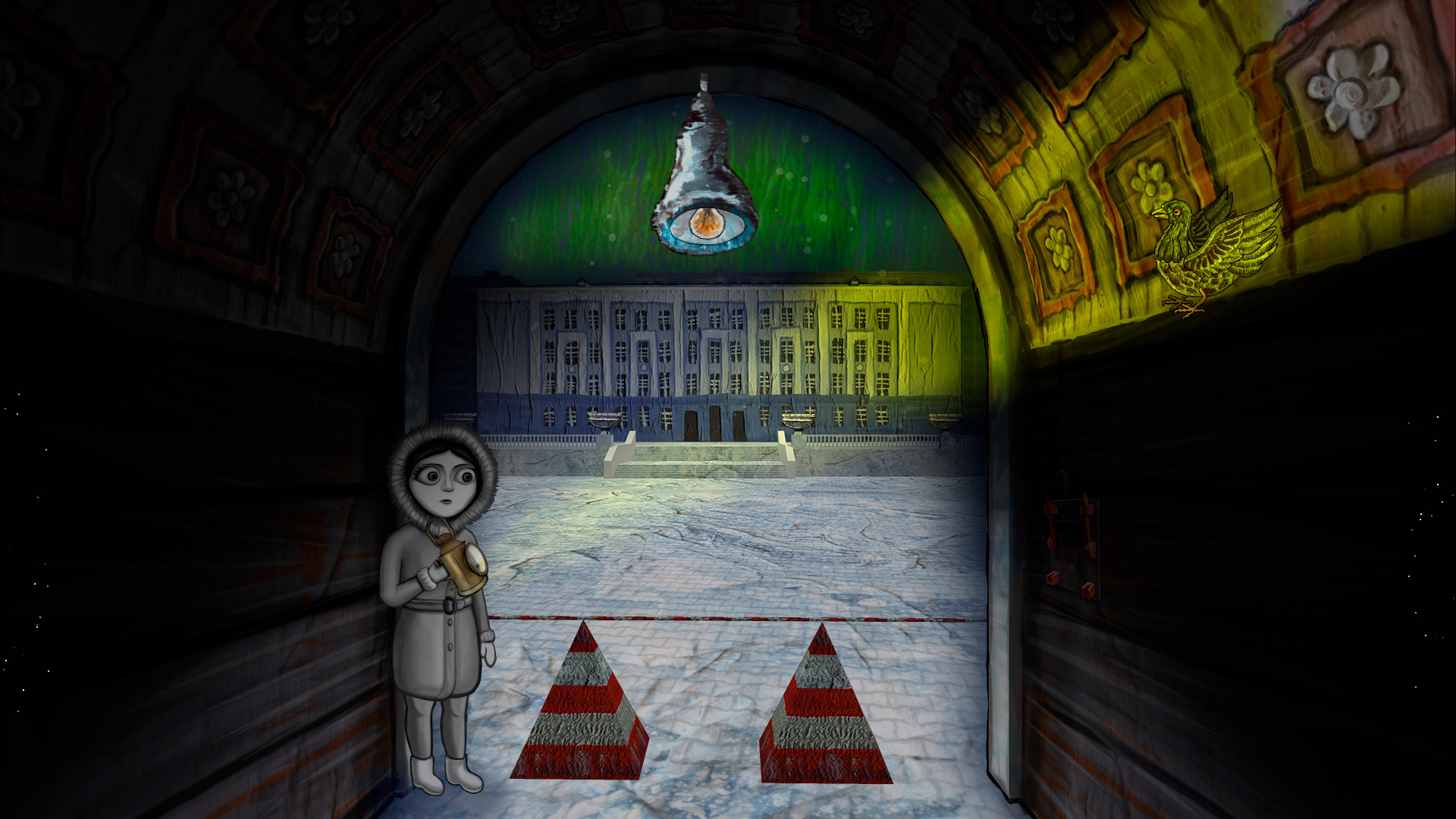 Norgame. Polar night city. Demo #3