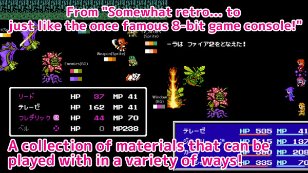 RPG Maker MZ - 8bit Retro Graphic Materials All-in-One Pack for steam