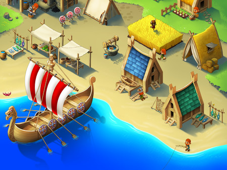 Скриншот из Secret of the Vikings - Mystery island