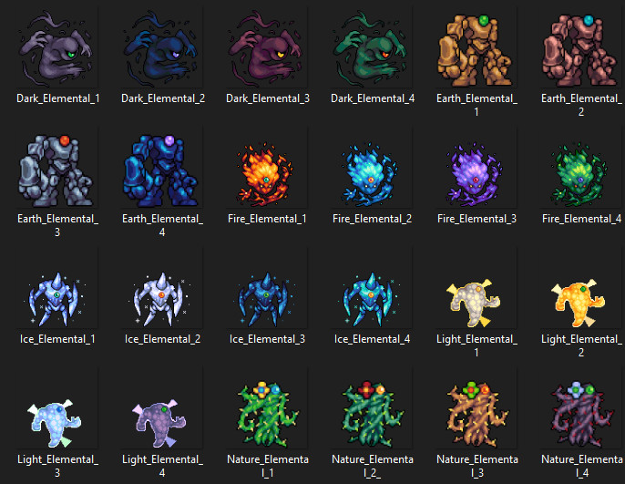 RPG Maker MZ - MT Tiny Tales Battlers - Elemental Forces #6