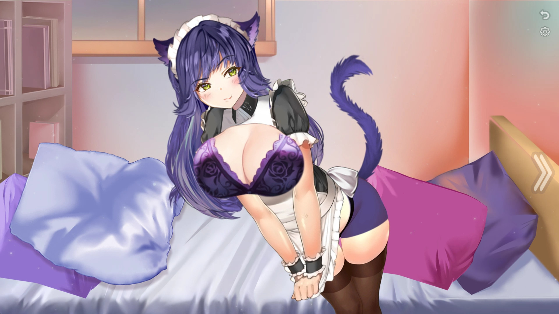 Neko Maid in underwear 18+ screenshot screenshot 2