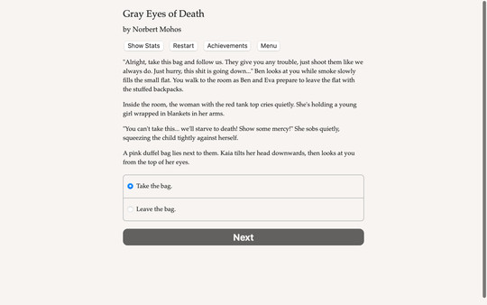 Grey Eyes of Death game for windows Pc 1