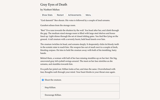 Grey Eyes of Death game for Linux 1