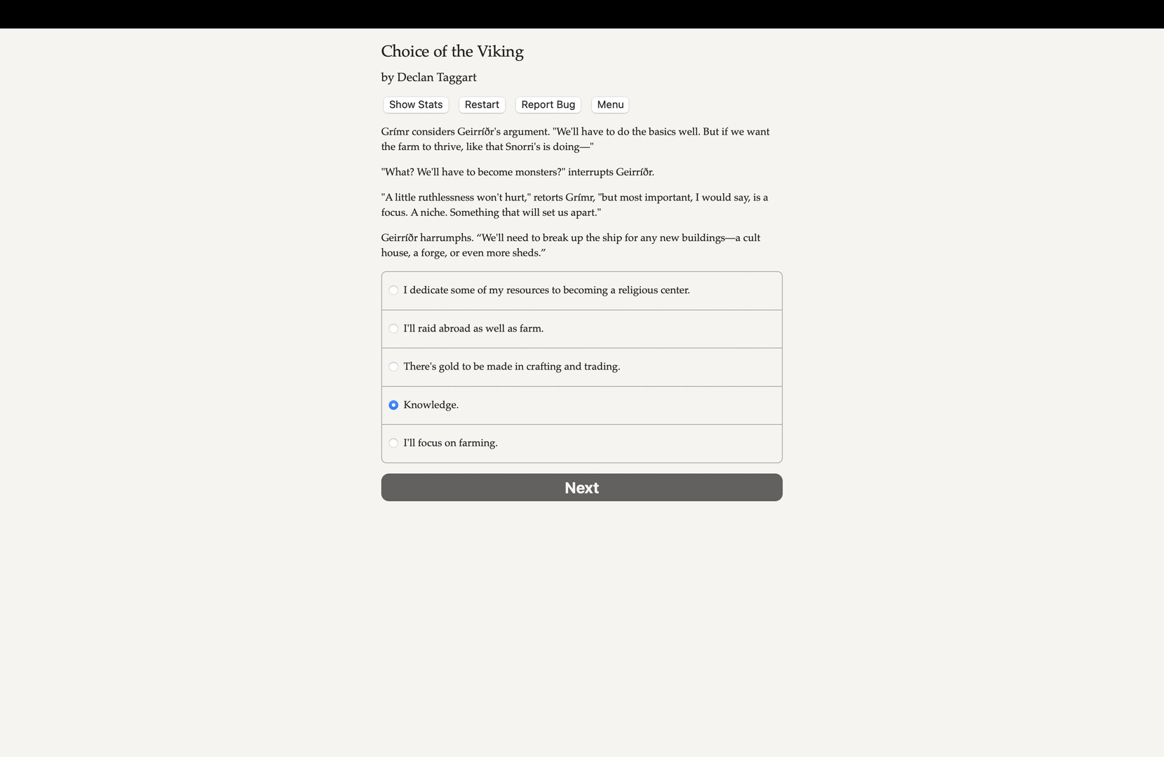Choice of the Viking Demo #3