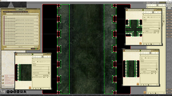 Fantasy Grounds - Pathfinder RPG - Flip-Tiles - Urban Sewers Expansion