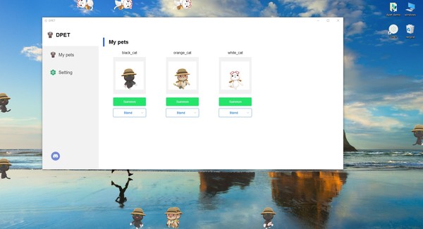 Скриншот из DPET : Desktop Pet Engine
