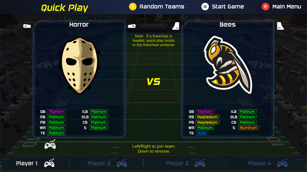 Cyber League Football game for Linux 1