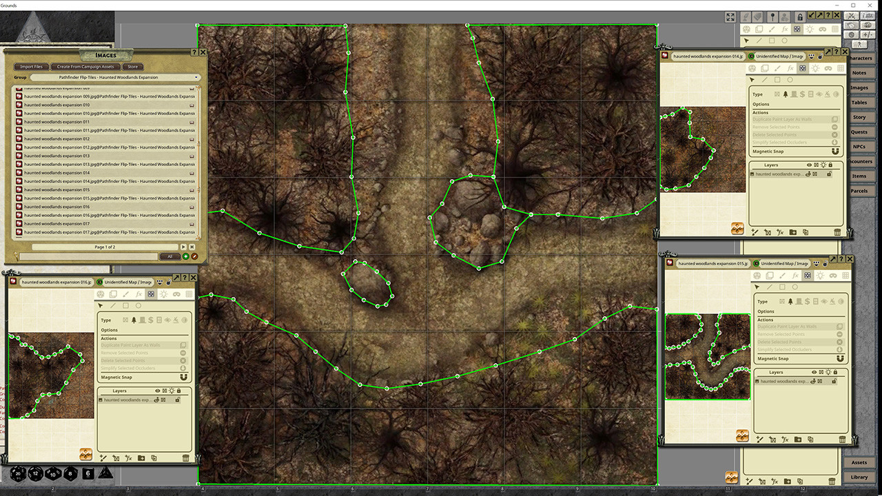 Haunted Woodlands Expansion - Flip-Tiles - Tesoros de la marca