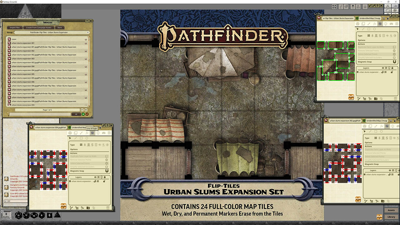 Fantasy Grounds - Pathfinder RPG - Flip-Tiles - Urban Slums Expansion Featured Screenshot #1