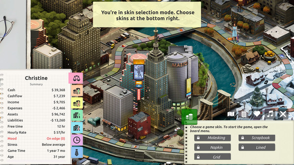 Timeflow Grid Balance Skin