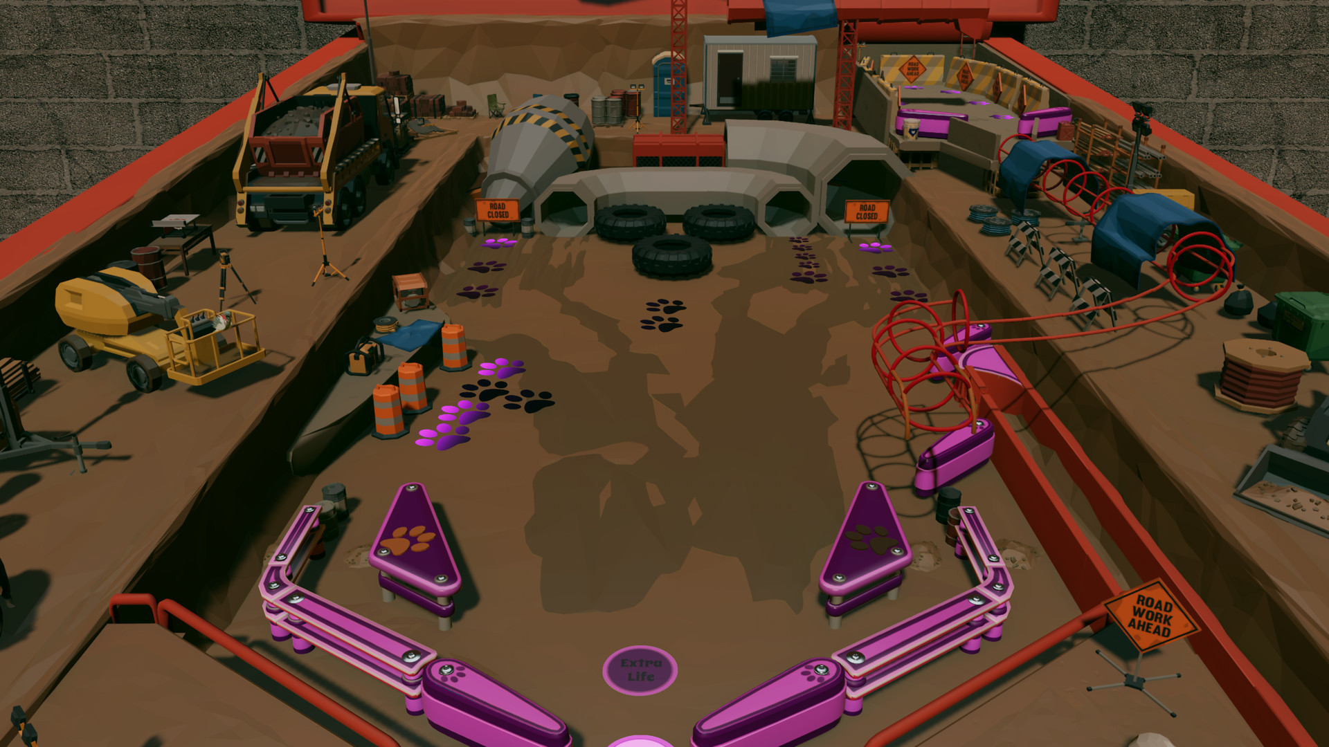Roxy Raccoon's Pinball Panic - Construction Chaos screenshot screenshot 0