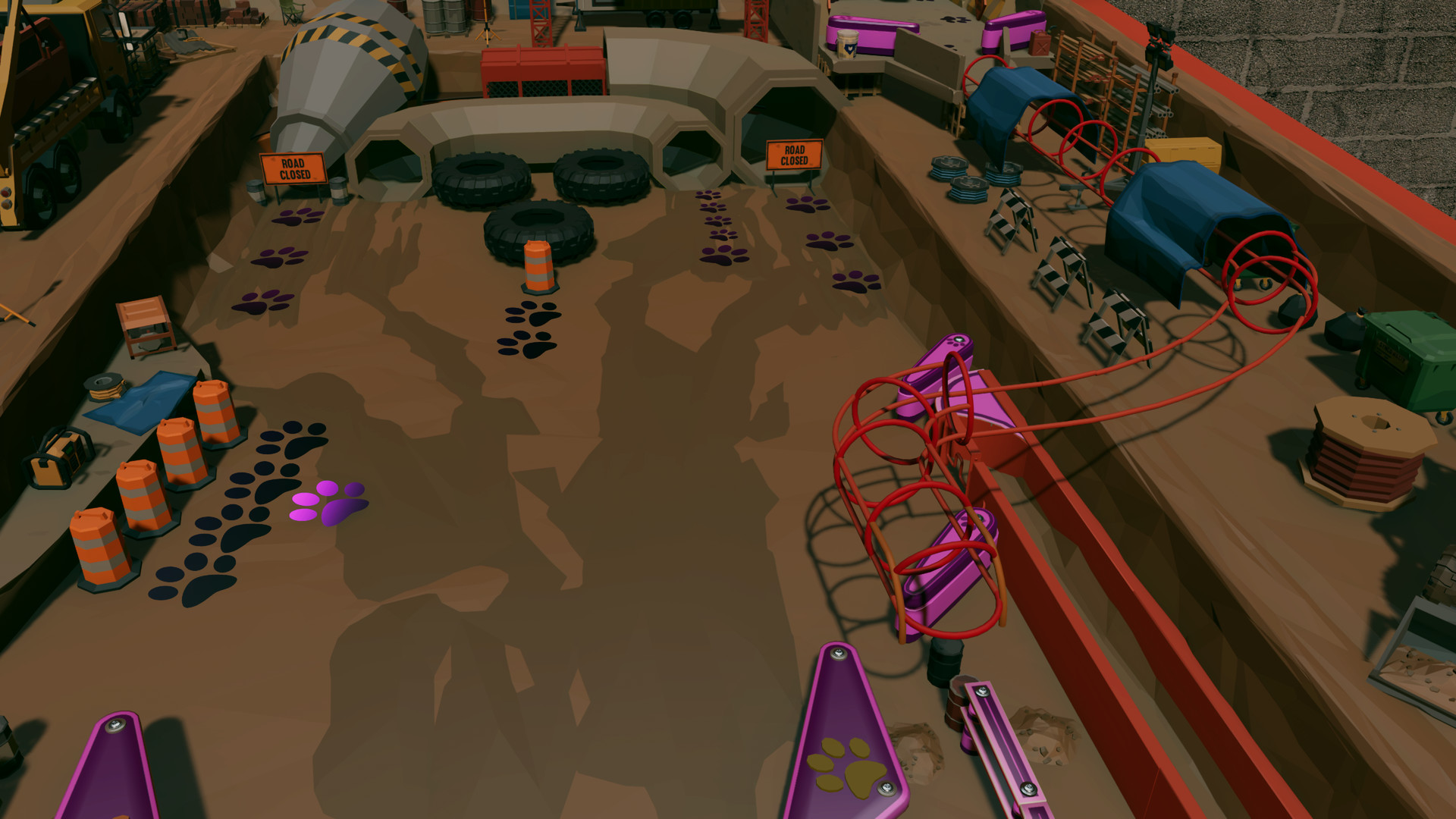 Roxy Raccoon's Pinball Panic - Construction Chaos screenshot screenshot 1