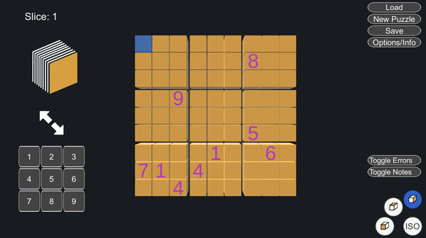 Sudoqube game for Linux 1