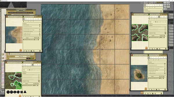 Fantasy Grounds - Pathfinder RPG - Flip-Tiles - Wilderness Starter Set