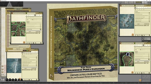 Fantasy Grounds - Pathfinder RPG - Flip-Tiles - Wilderness Perils Expansion