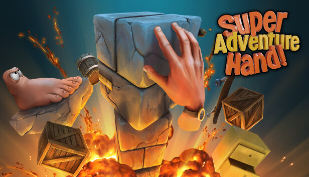 Capsule Grafik von "Super Adventure Hand", das RoboStreamer für seinen Steam Broadcasting genutzt hat.