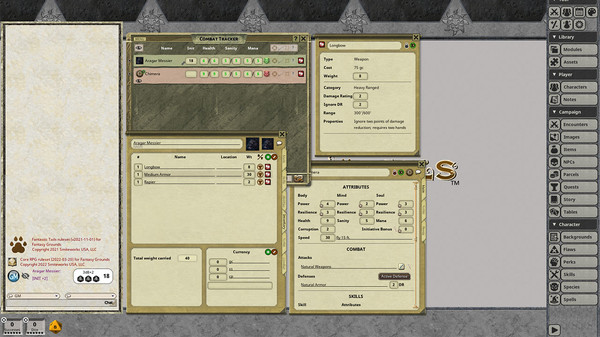 Fantasy Grounds - Fantastic Tails Core Ruleset