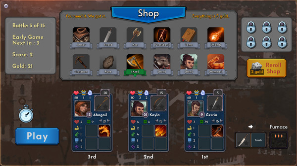 Скриншот из Not Your Mama's Autobattler