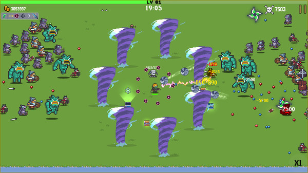 Скриншот из Pixel Survivors: Roguelike