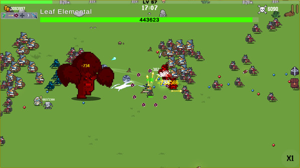 Скриншот из Pixel Survivors: Roguelike