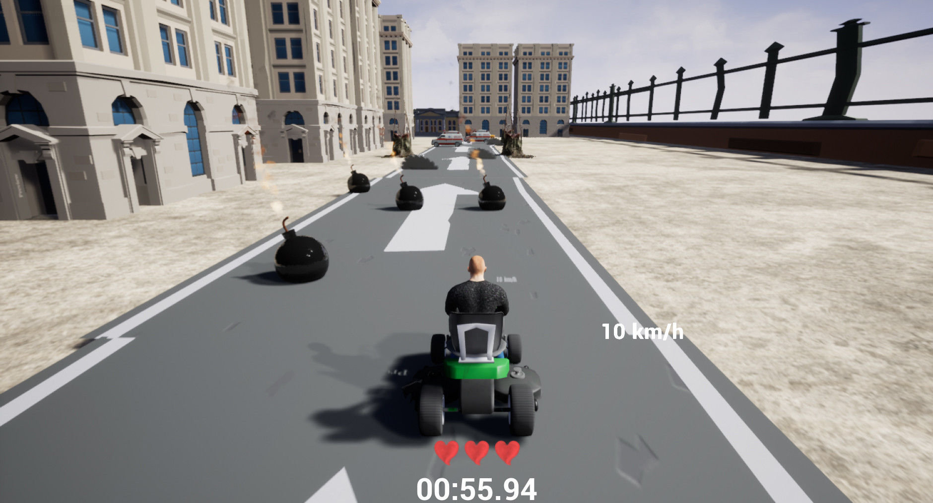 Lawnmower game: Mortal Race 7