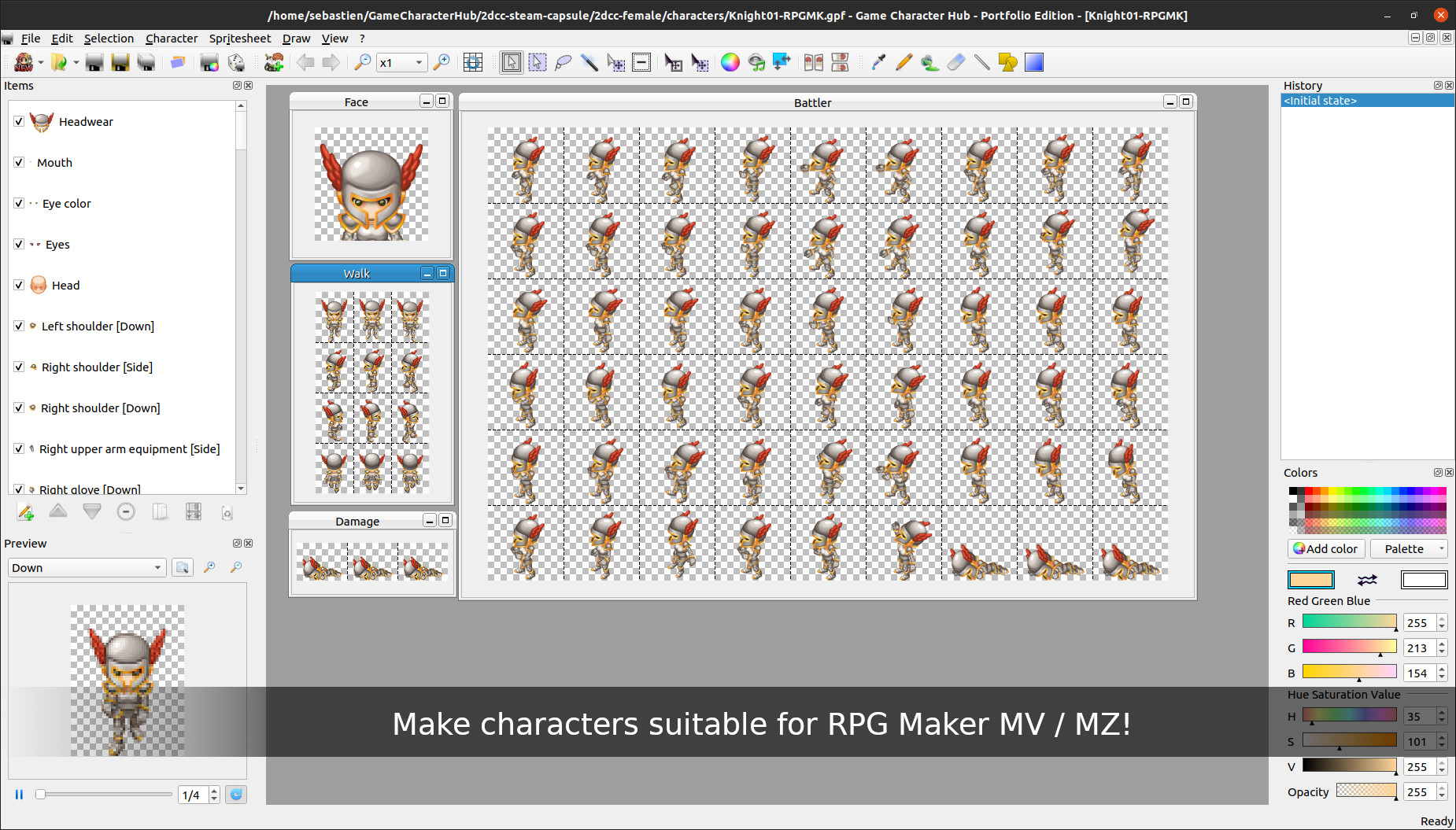 Game Character Hub PE: 2D Customizable Character - Female · 스팀